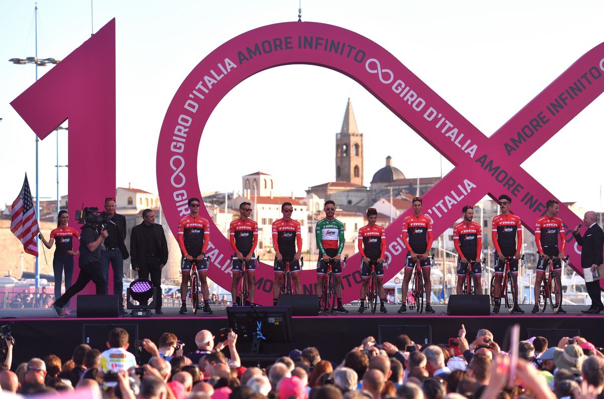 Trek-Segafredo on stage