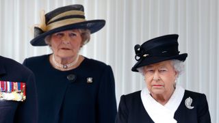 The Queen with Lady Farnham