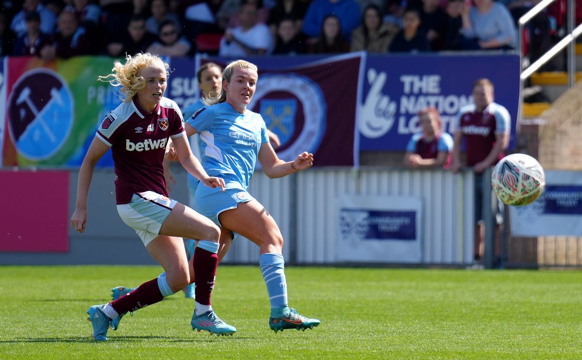 West Ham United v Manchester City – Vitality Women’s FA Cup – Semi Final – Chigwell Construction Stadium