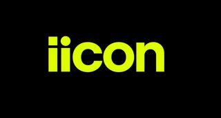 Yellow text saying "iicon" on a black background