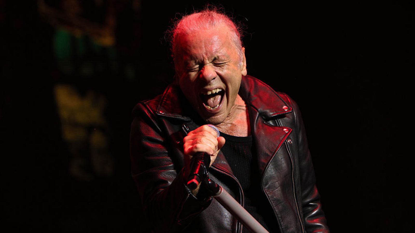Bruce Dickinson of Iron Maiden performs at Scotiabank Arena on August 29, 2026 in Toronto, Ontario. 