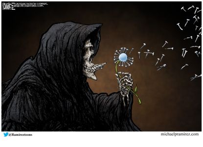 Editorial Cartoon U.S. COVID death