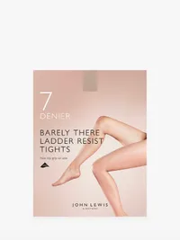 7 Denier Barely There Ladder Resist Non-Slip Tights, $9 (£6) | John Lewis &amp; Partners