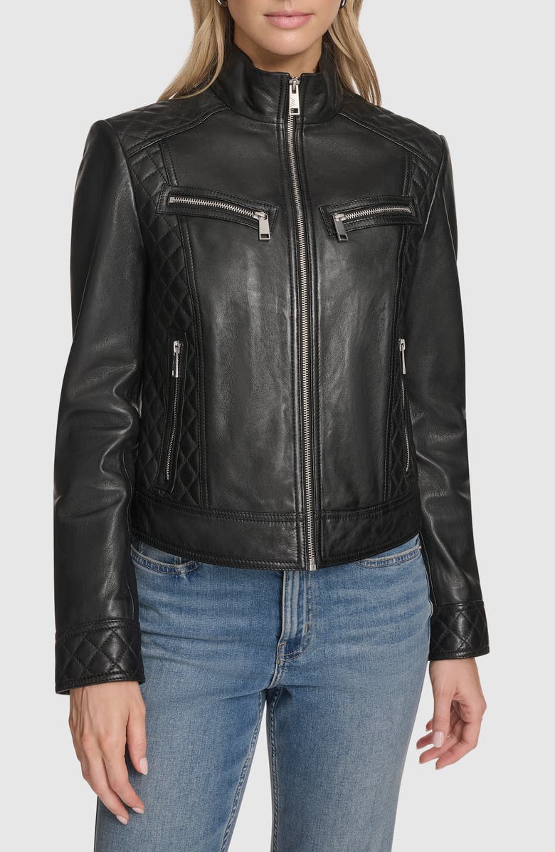Mikel Racer Leather Jacket