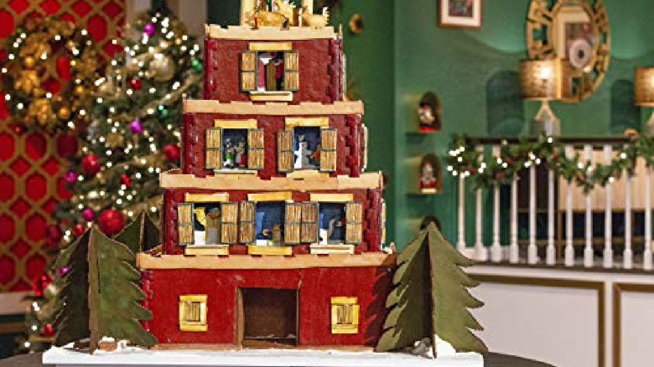 One of the creations in the Holiday Gingerbread Showdown.