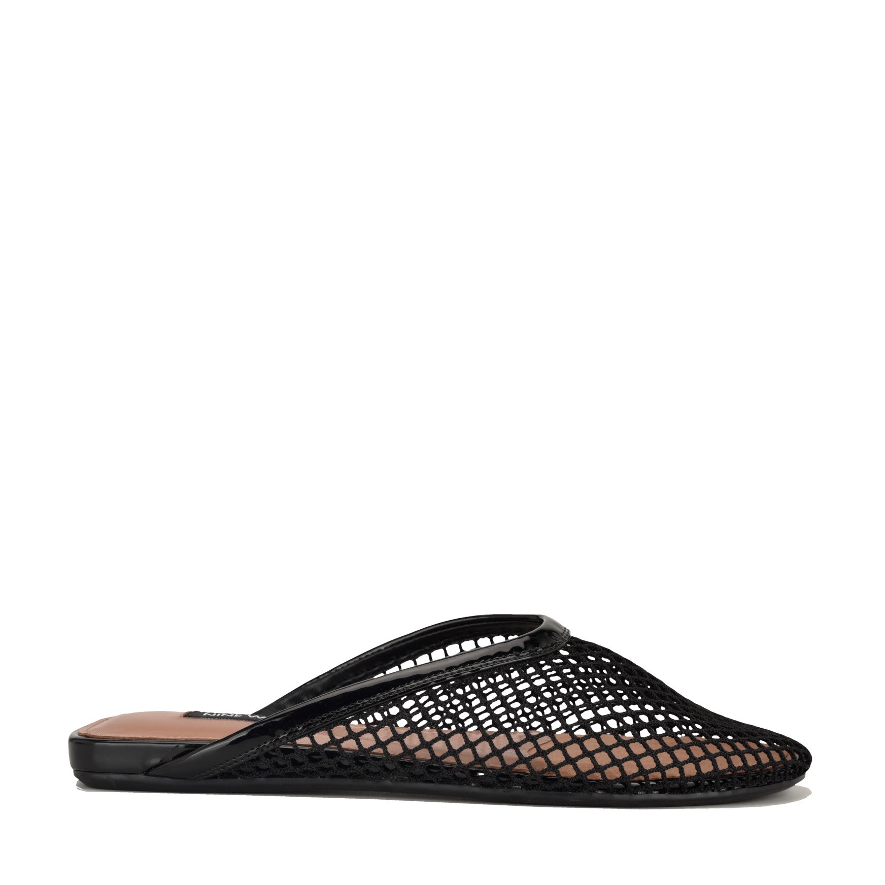 Daniela Flat Mesh Mules - 4 / M / Black Mesh