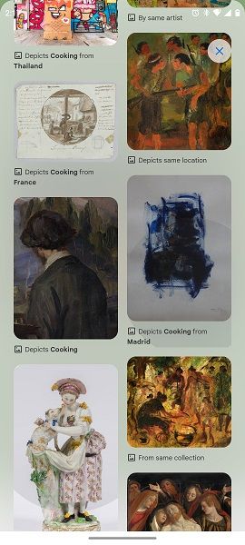 The Arts &amp; Culture app's new flywheel for artifact or story connections.