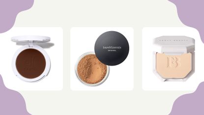 A selection of the best powder foundations by e.l.f., bareMinerals and Fenty Beauty