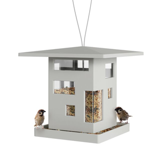 A modern cafe-look bird feeder