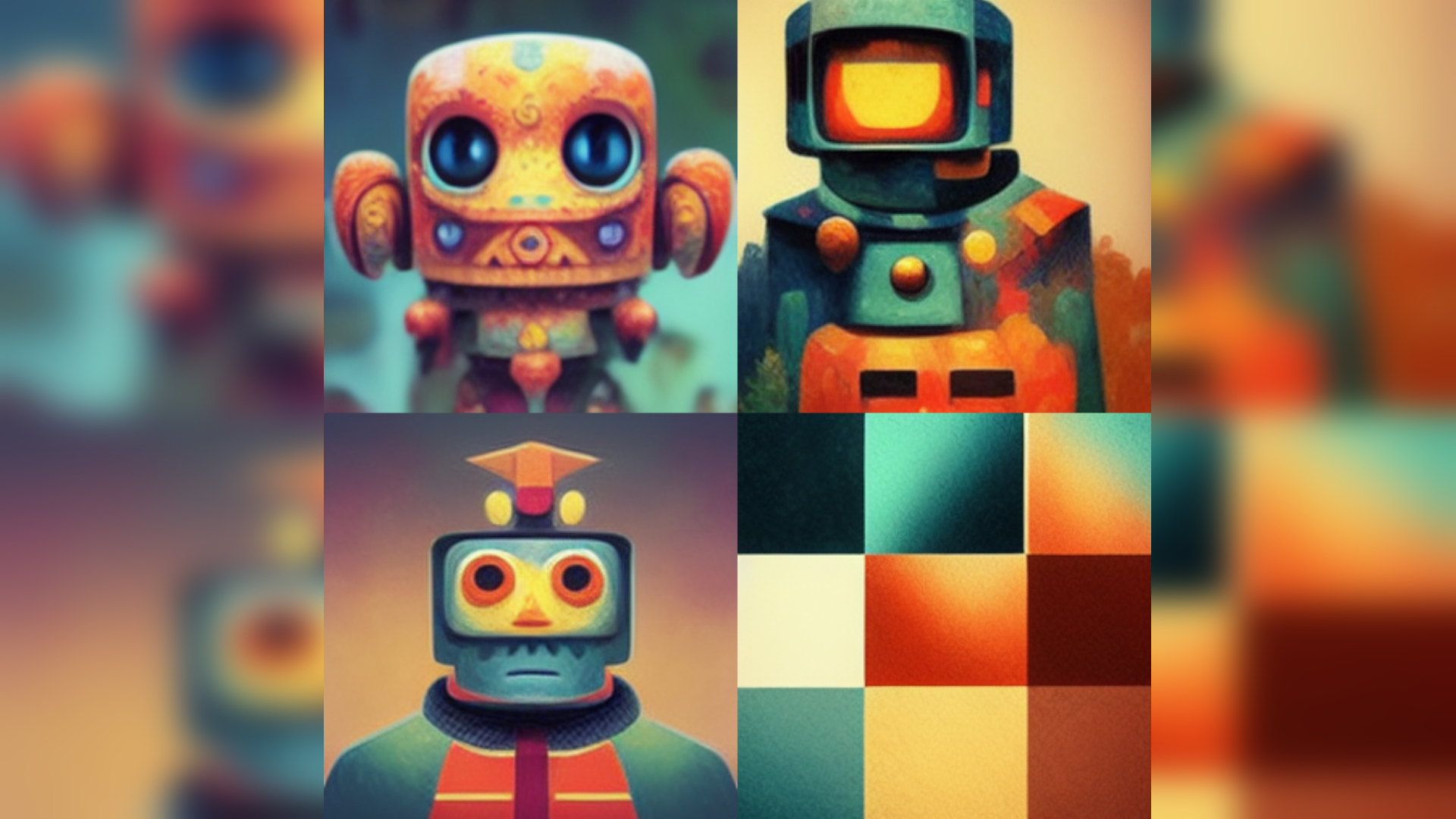 AI generated images of bots.
