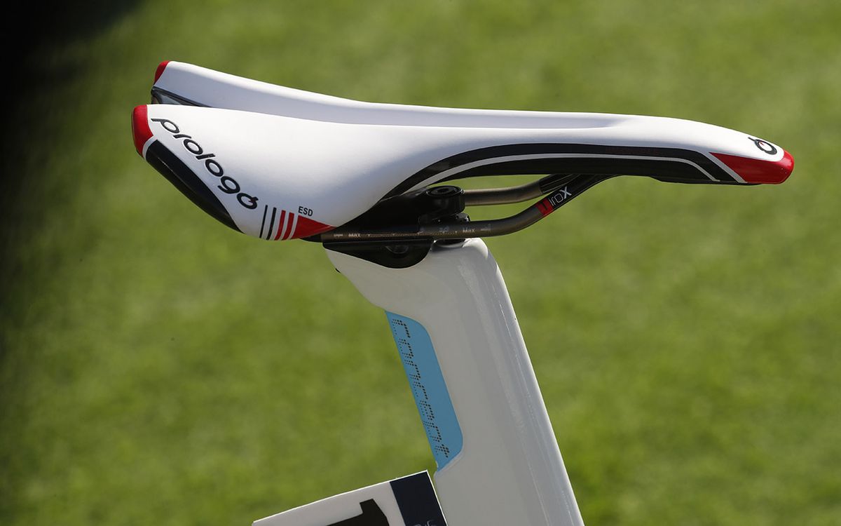 Kristoff opts for a Prologo Nago Evo PAS Tirox saddle in matching colours