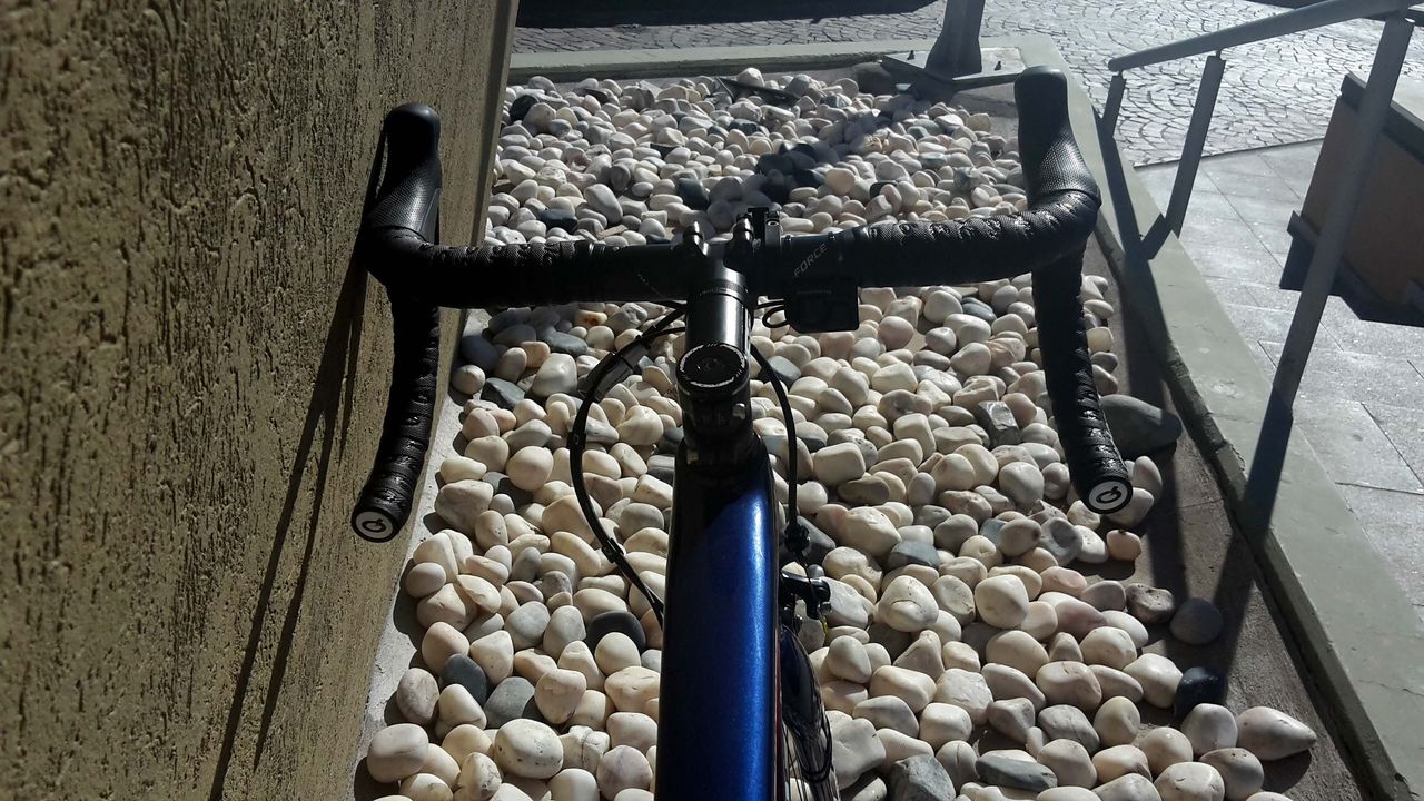 A Nibali-eye view of the front of the bike