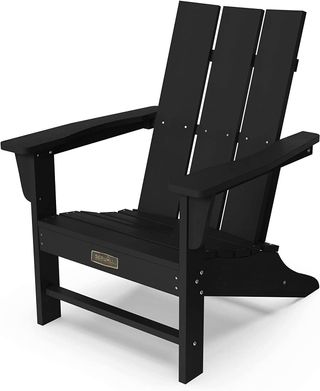 black adirondack chair