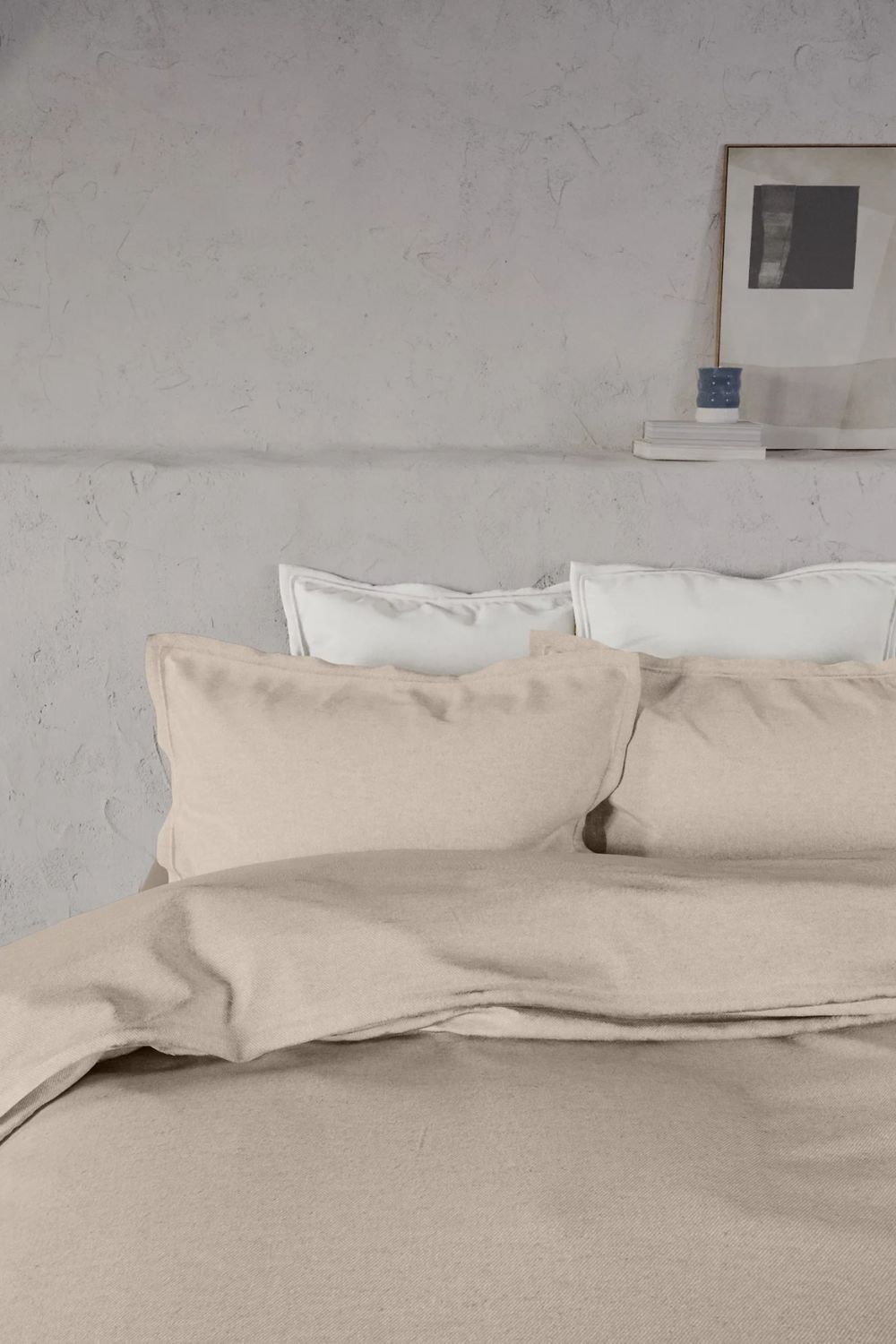 2 Pure Brushed Cotton Twill Oxford Pillowcases