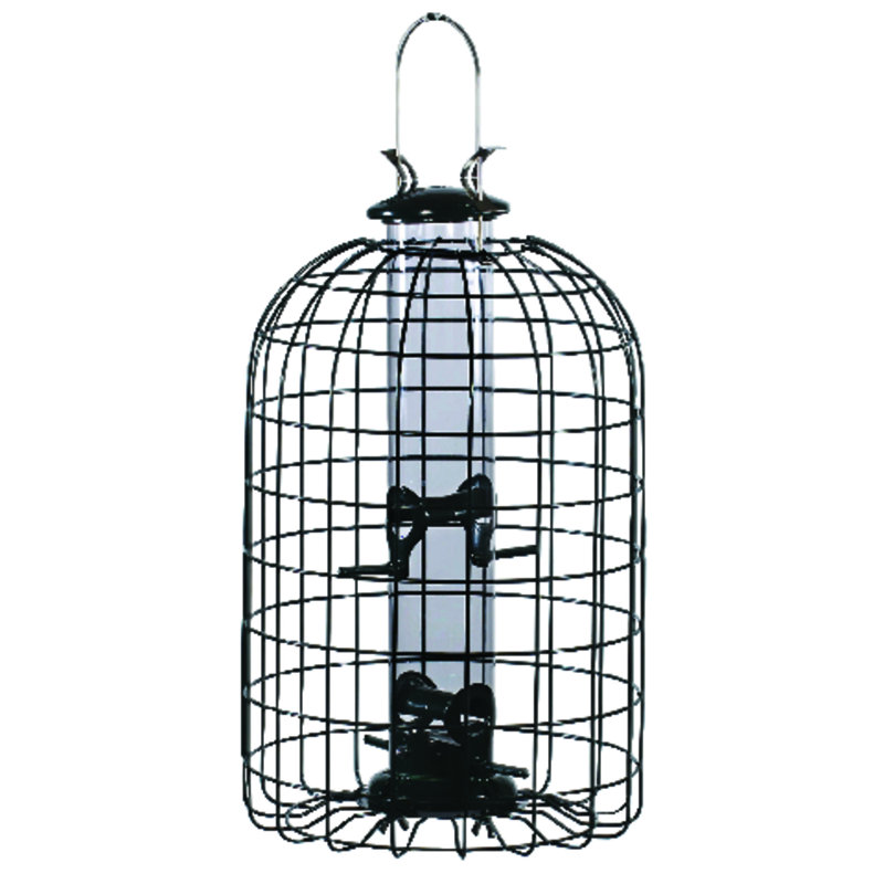 Arlmont & Co. Levesque Wild Caged Tube Bird Feeder & Reviews | Wayfair