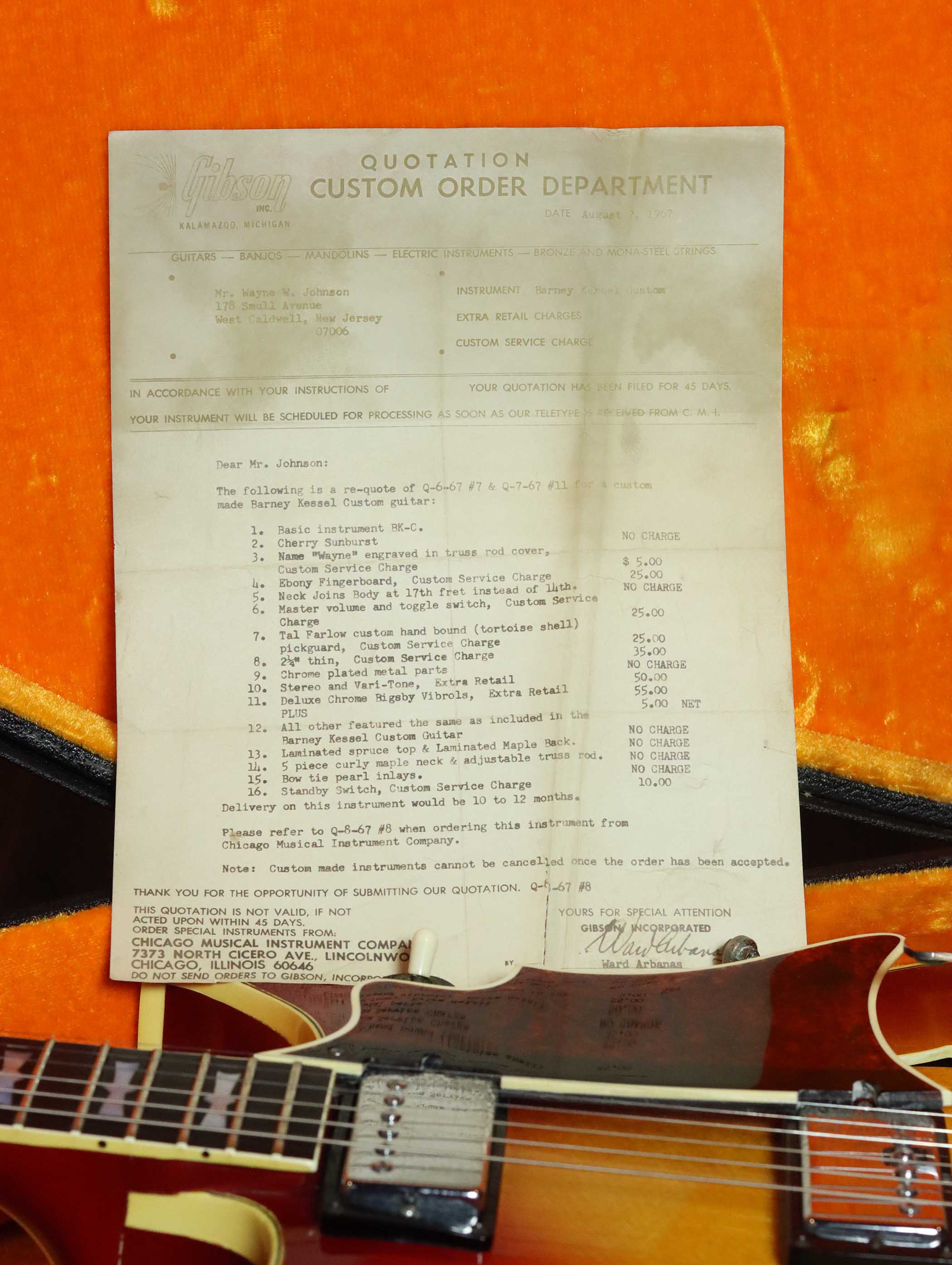 1967 Gibson Barney Kessell