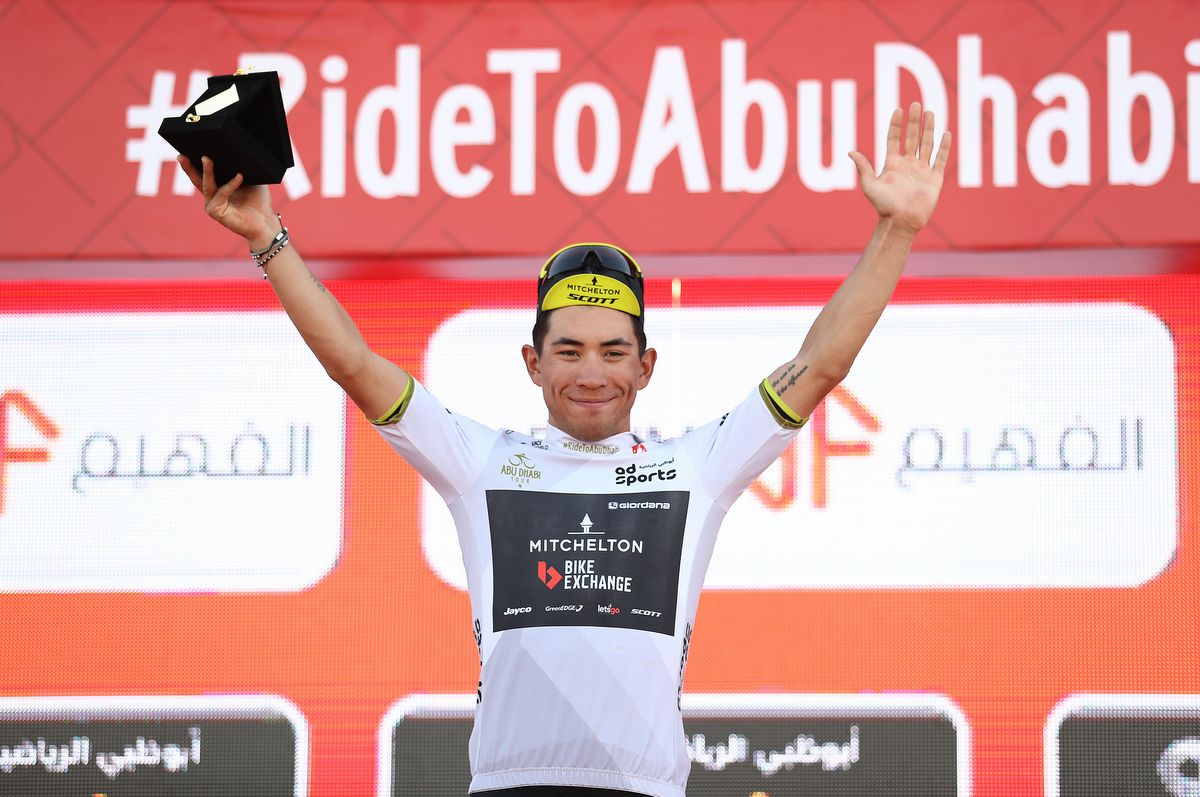 Caleb Ewan (Mitchelton-Scott) settled for the best young rider jersey