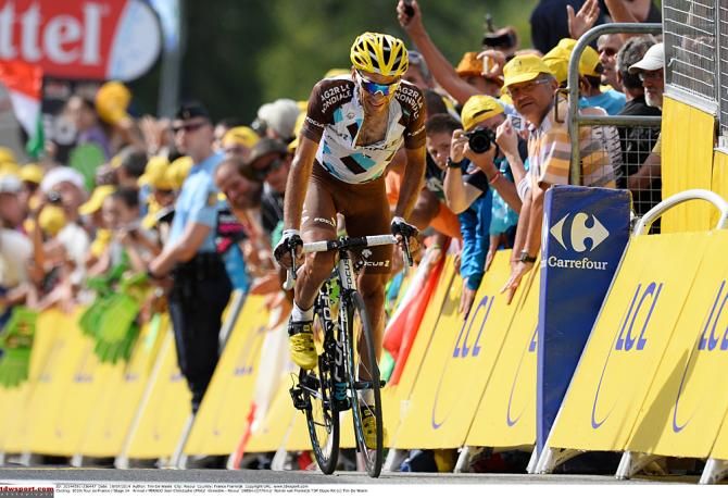Jean-Christophe Peraud (Ag2r-La Mondiale) finishes a strong third place in stage 14