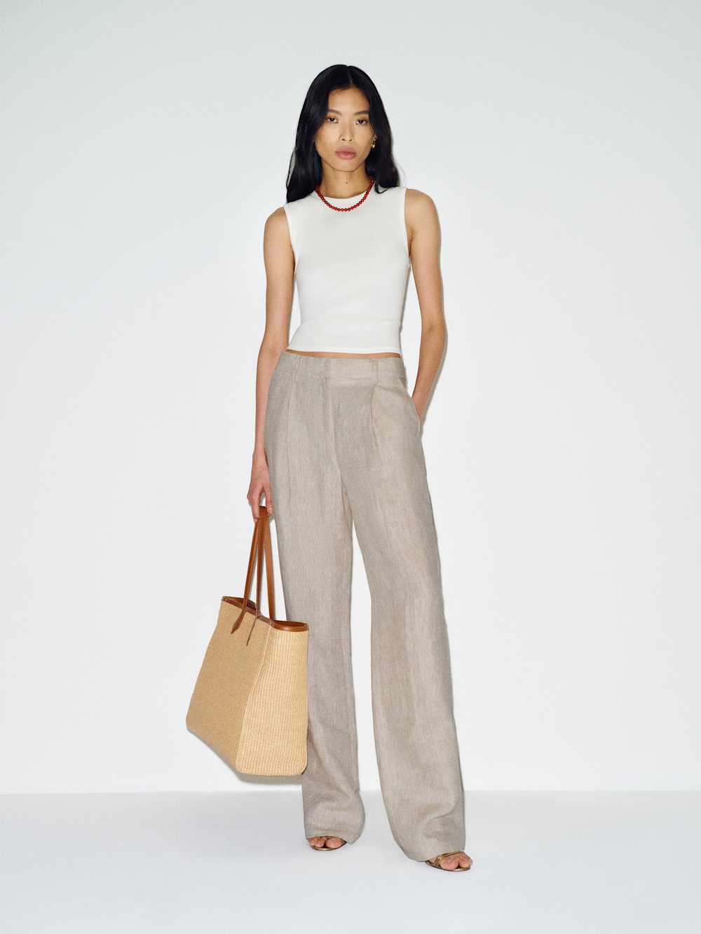 Alex Linen Mid Rise Pant