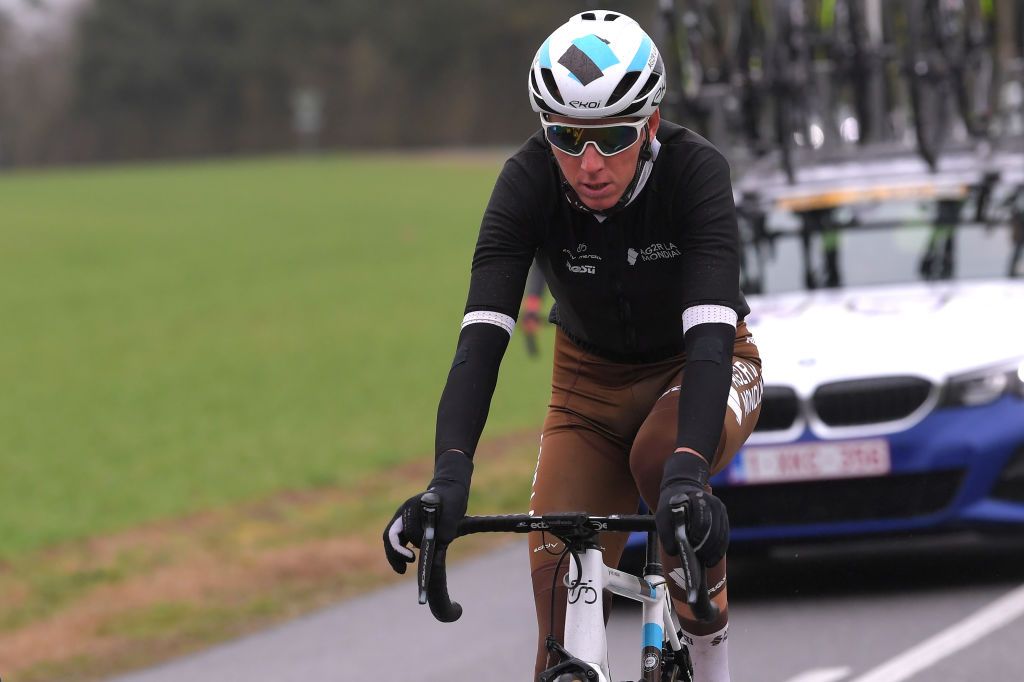 LA CHATRE FRANCE MARCH 10 Romain Bardet of France and Team AG2R La Mondiale during the 78th Paris Nice 2020 Stage 3 a 2125km stage from ChalettesurLoing to La Chtre ParisNice parisnicecourse PN on March 10 2020 in La Chatre France Photo by Luc ClaessenGetty Images