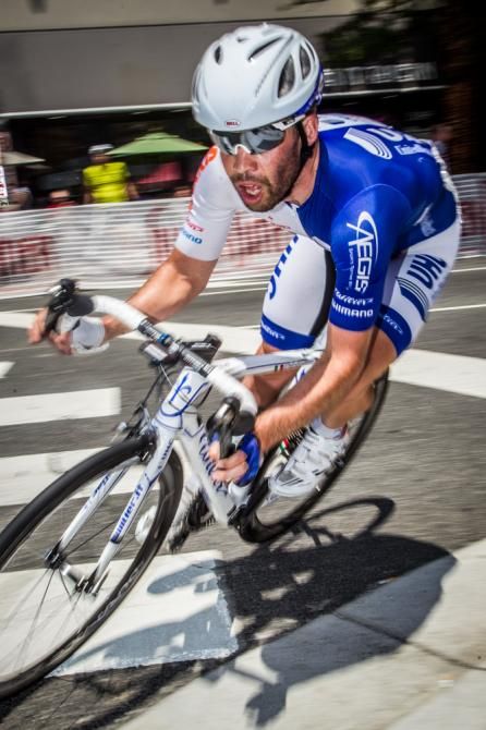 Jonny Clarke (UnitedHealthcare) attacks off the front.