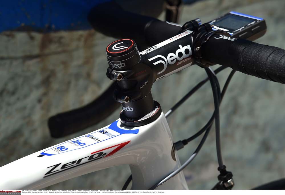 The front of Matthew Busche's Wilier Triestina Zero.7