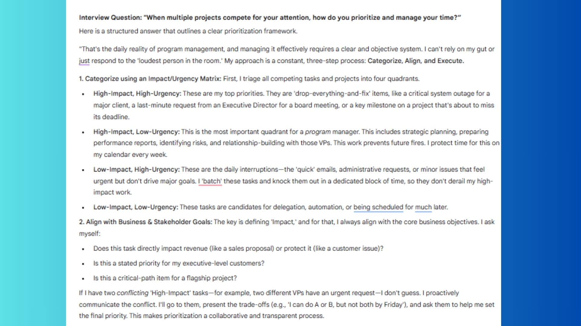 bot job interview screenshot