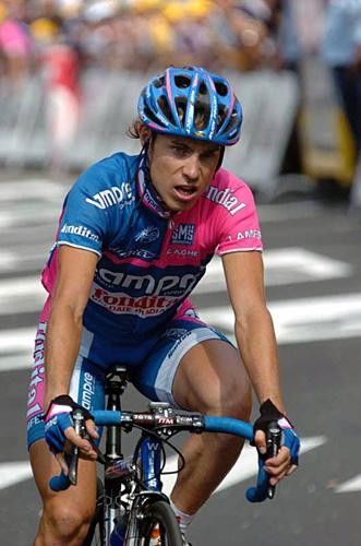 Damiano Cunego (Lampre) crosses for fourth