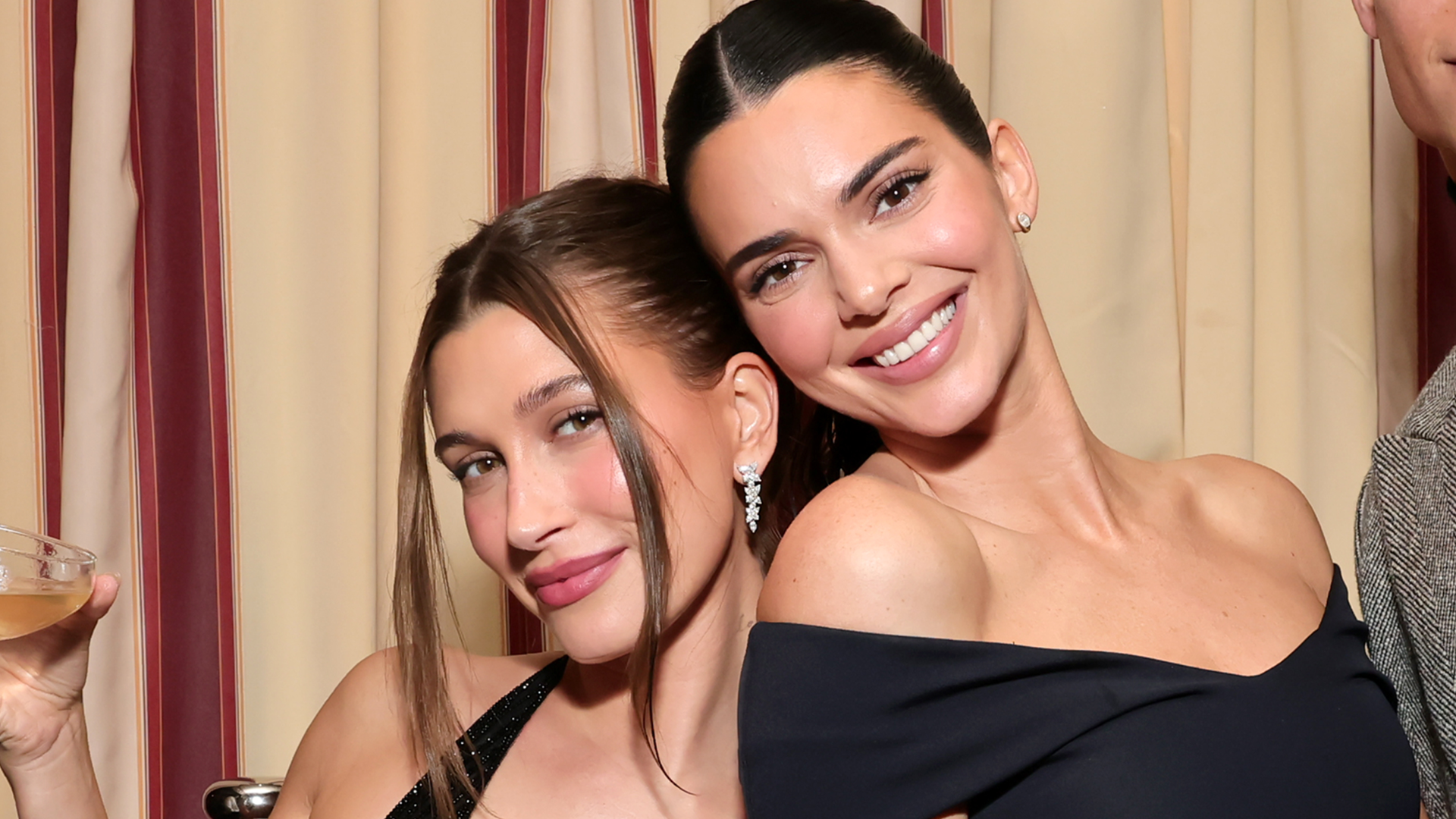Kendall Jenner snuck into the GQ Men of the Year party to celebrate Hailey Bieber