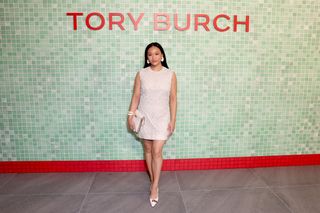 Suni Lee attends the Tory Burch show