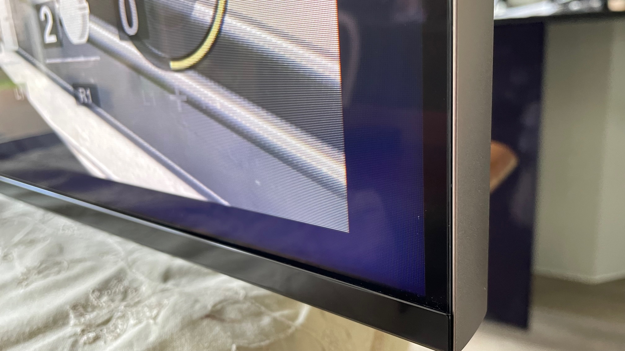 Sony 75X95K close up displaying pixels around black levels