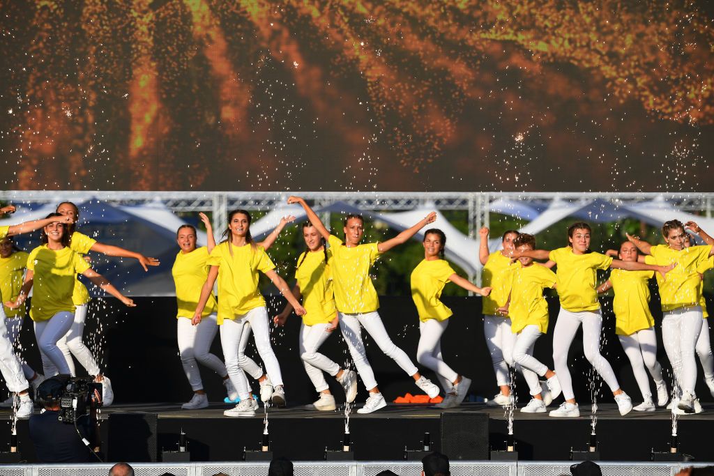 It was a lower-key teams presentation than usual, but there was nevertheless entertainment for the small, watching crowd