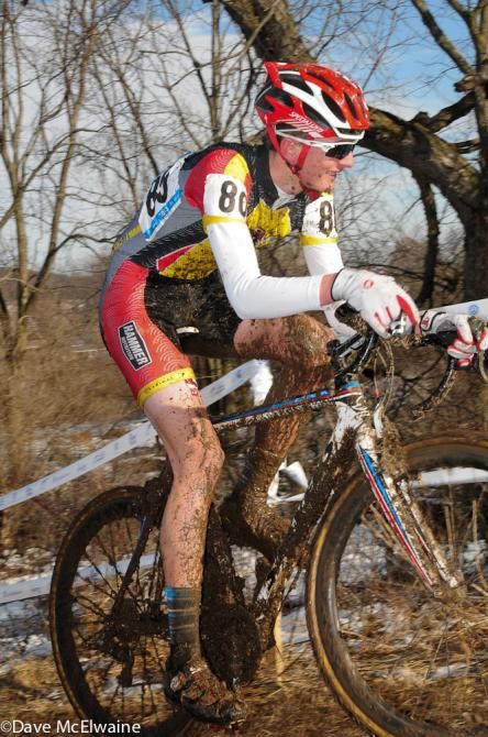 Skyler Mackey (Team Soundpony) riding a climb that many had to run