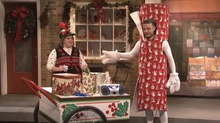Aidy Bryant and Justin Timberlake on SNL