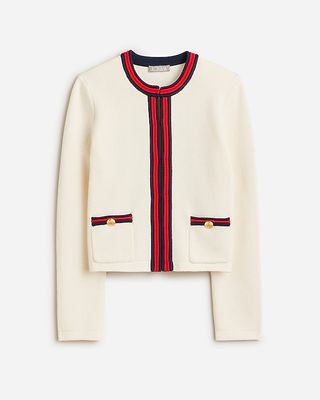 Emilie Sweater Lady Jacket With Contrast Trim