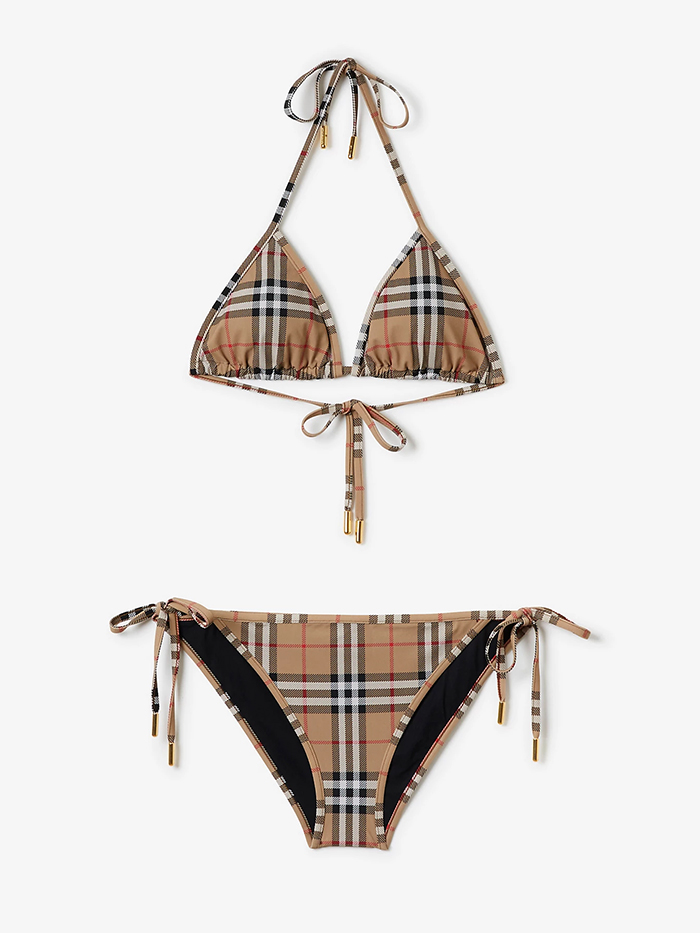 Burberry, Check Triangle Bikini