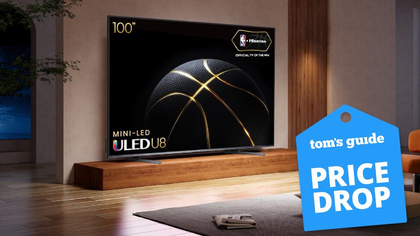 Hisense 100-inch TV with deal tag
