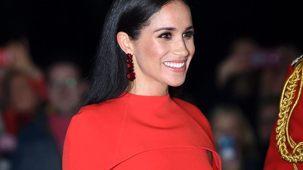 london, england march 07 meghan, duchess of sussex accompanied by prince harry, duke of sussex attends the mountbatten festival of music at royal albert hall on march 07, 2020 in london, england photo by karwai tangwireimage