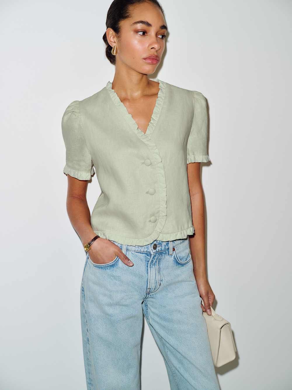 Bess Linen Top