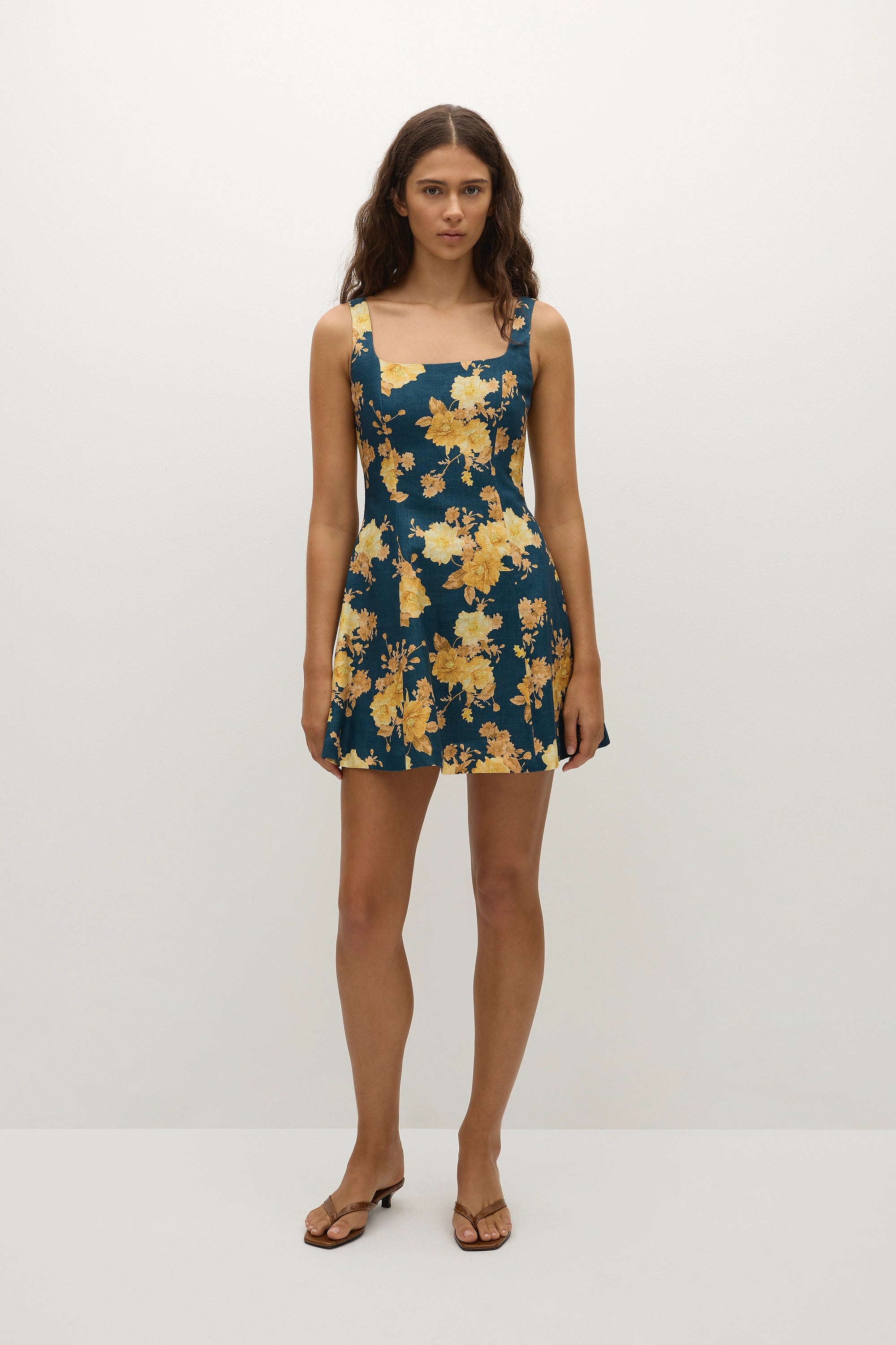 Felice Mini Dress Nora Floral Navy