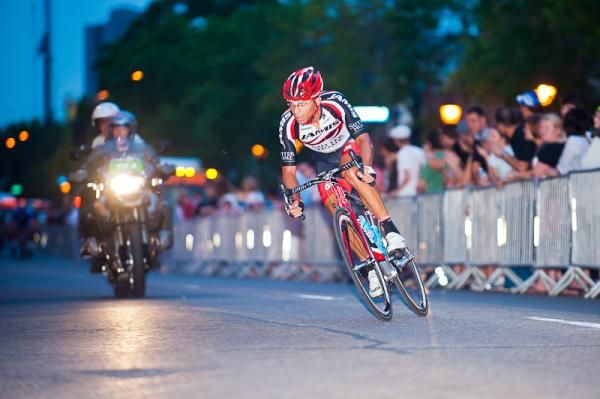 Luis Romero Amaran (Jamis Sutter Home) attempts to brake away with just a few laps remaining.