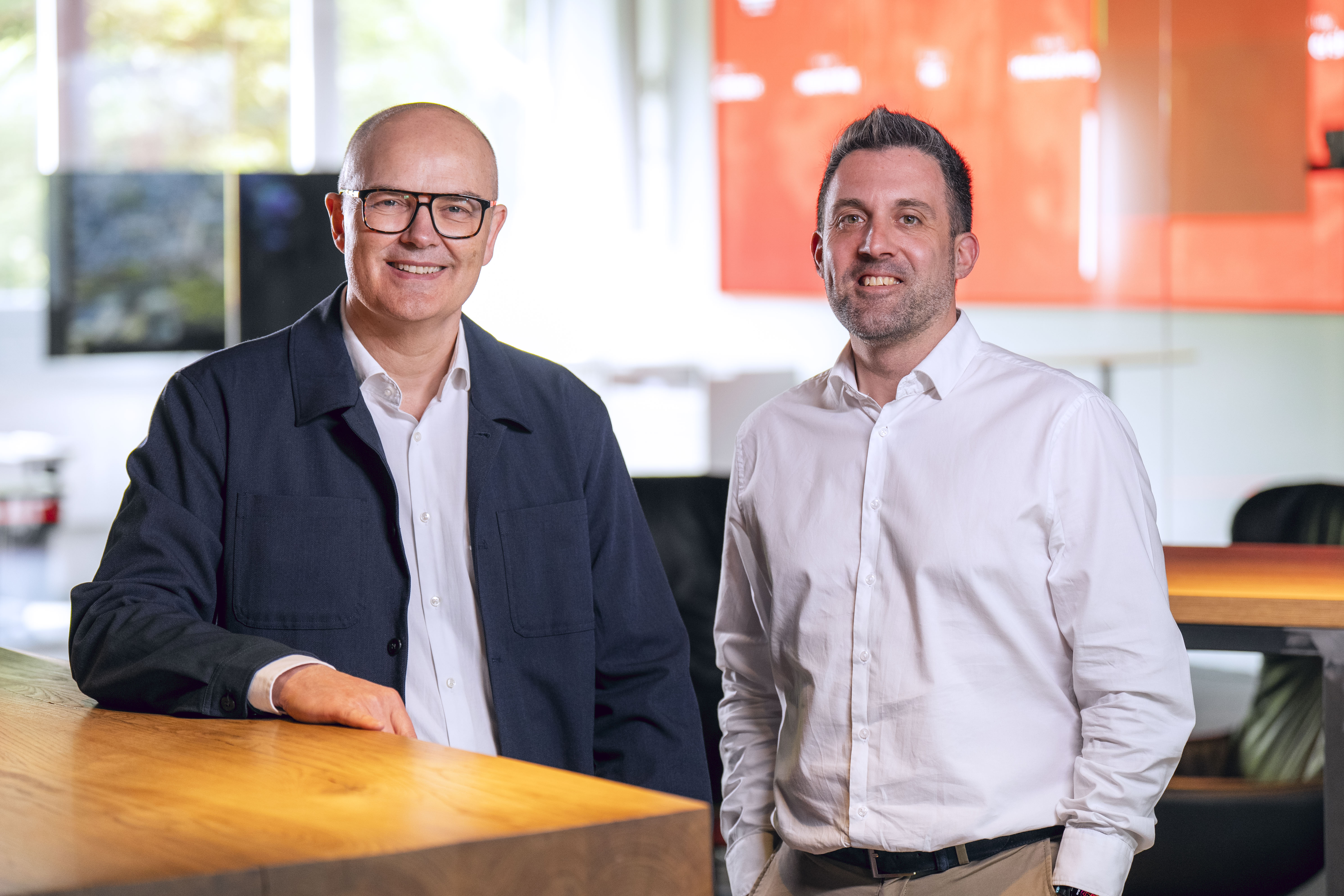 Smiling headshots of Marc Engroff (right) and Frank Eischet (left).