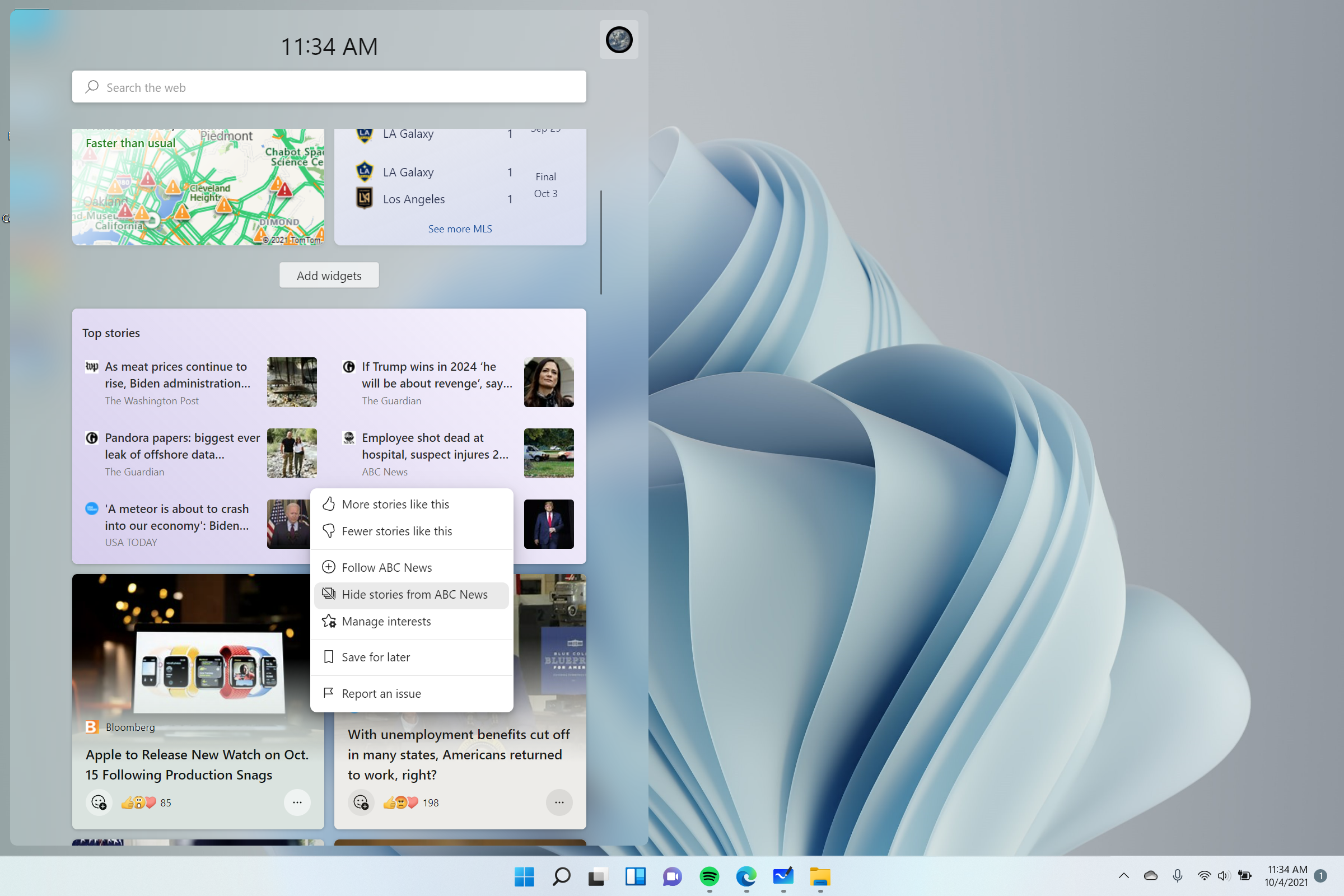 Windows 11 widgets customization