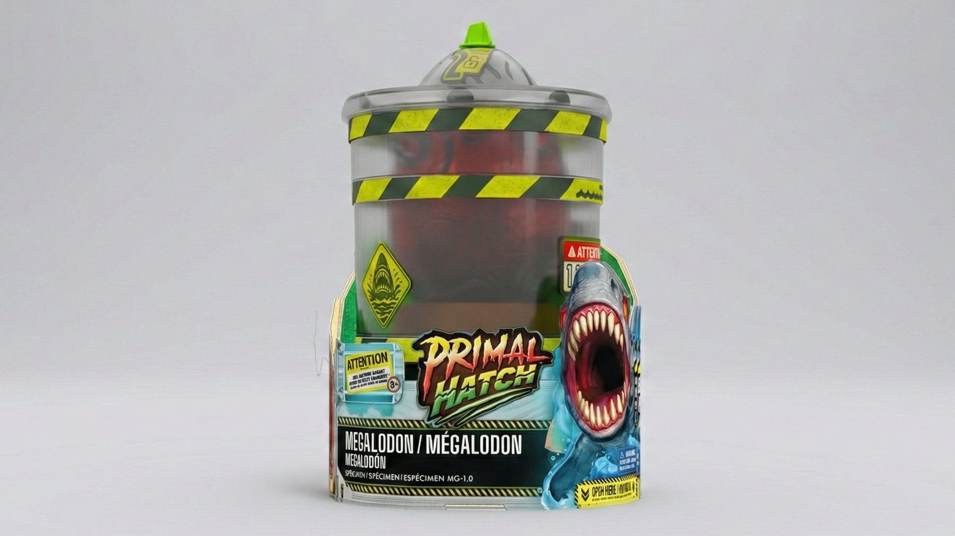 Spin Master Hatching Megalodon packaging