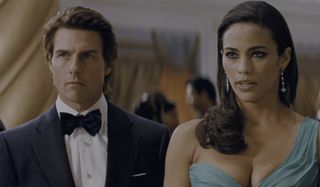 Tom Cruise and Paula Patton on a well dressed mission in Mission: Impossible - Ghost Protocol.
