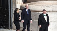 Former President Joe Biden and first lady Jill Biden at Pope Francis' funeral