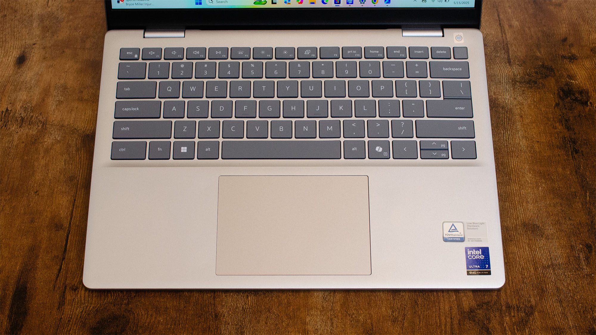 The keyboard on a Dell 14 Plus