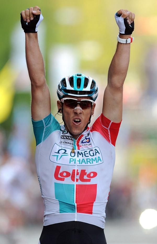 Philippe Gilbert (Omega Pharma-Lotto), winner of the 2011 Amstel Gold Race