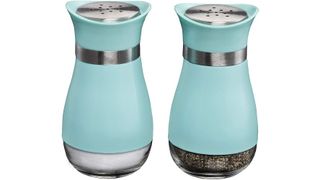 Turquoise salt and pepper shakers