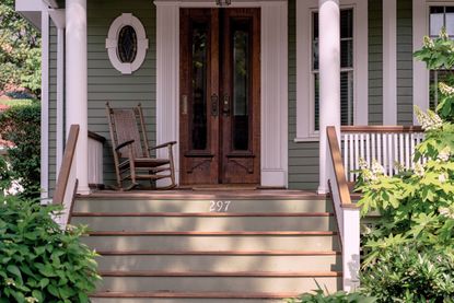 Front porch cleaning